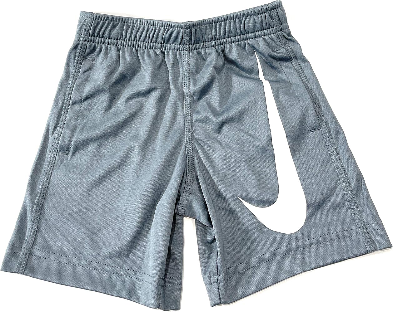 Nike Little Boys Swoosh Shorts, Size 4 (XS), Cool Grey