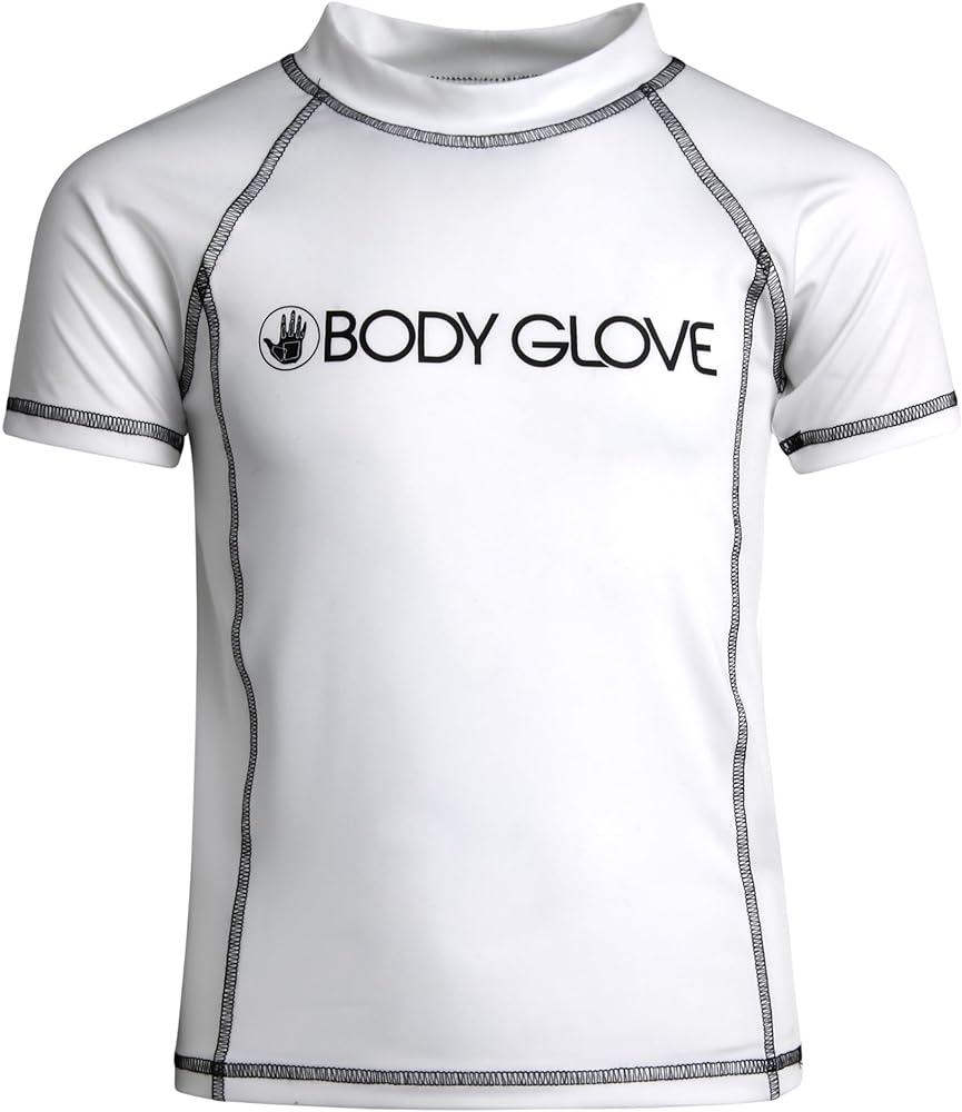 Body Glove Boys' Rash Guard Shirt - UPF 50+ Quick Dry Sun and Sand Protection Swim Shirt - Swimwear for Kids (5-14)