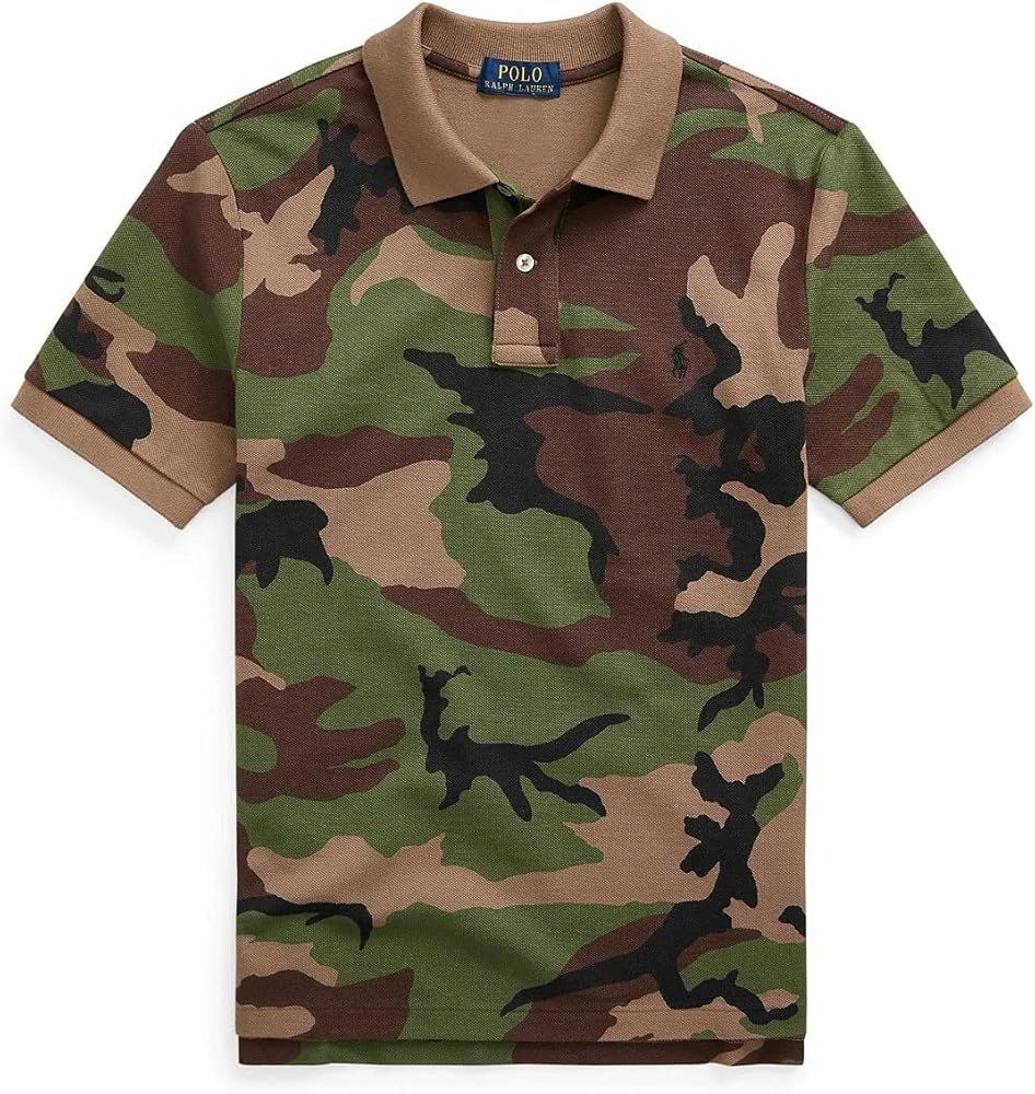 Polo Ralph Lauren Big Boys Camo Cotton Mesh Polo Shirt