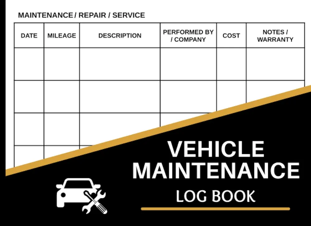 Car Maintenance Log Book: Vehicle Maintenance Log Book - Repair And Service Record Book for Cars, Trucks & Motorcycles - Small Size 8.25" x 6"