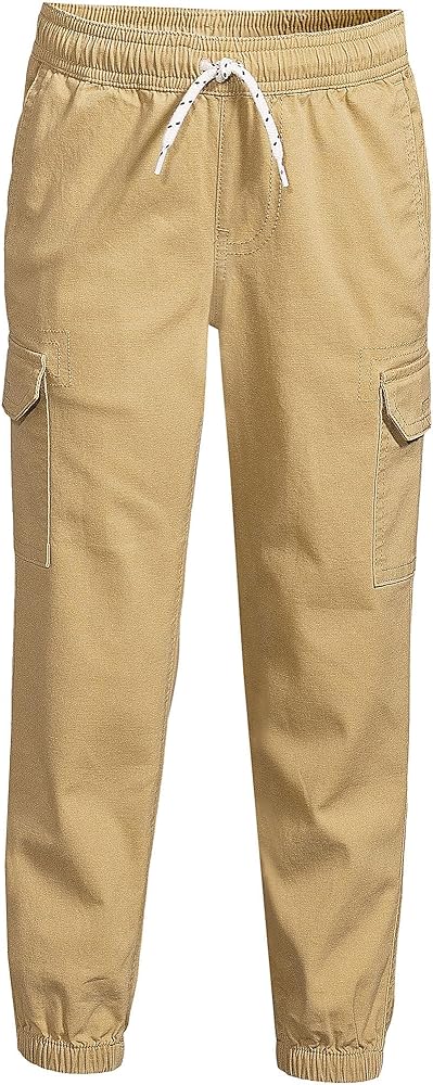 Lands' End Boys Iron Knee Pull On Pattern Stretch Woven Jogger