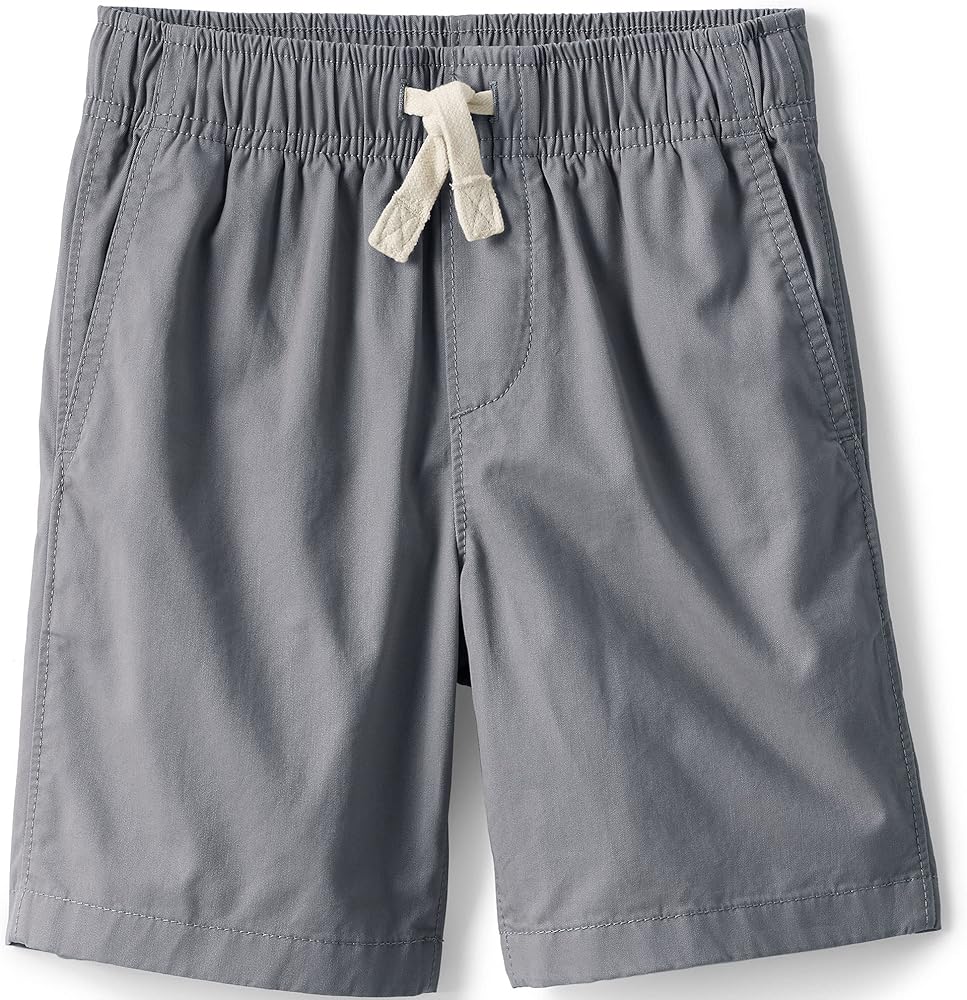 Lands' End Kids Pull On Chambray Elastic Waist Shorts