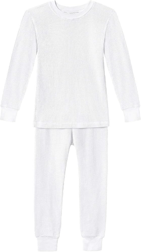 City Threads Boys and Girls Thermal Underwear Base Layer Long John Set - Soft 100% Cotton - Made in USA