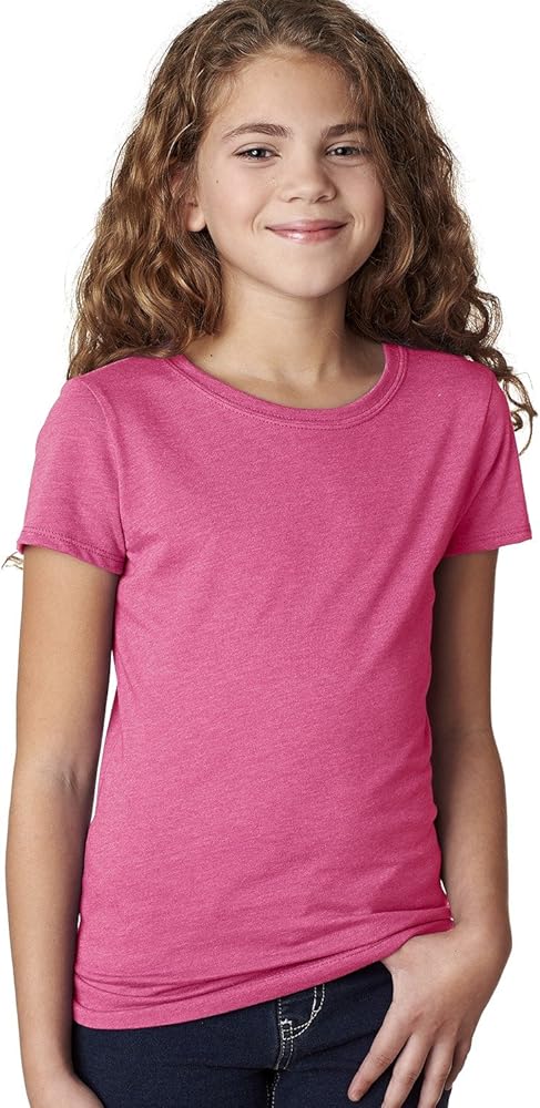 Next Level Youth Princess CVC T-Shirt - RASPBERRY - XS - (Style # 3712 - Original Label)