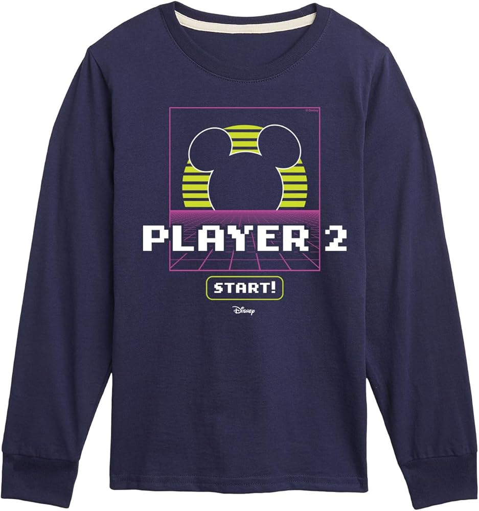 Disney - Player 2 Start - Toddler & Youth Long Sleeve Graphic T-Shirt