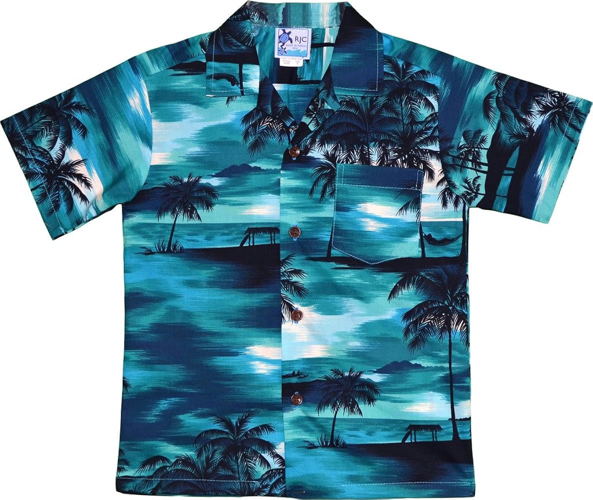 RJC Boy's Waimea Sunset Hawaiian Shirt