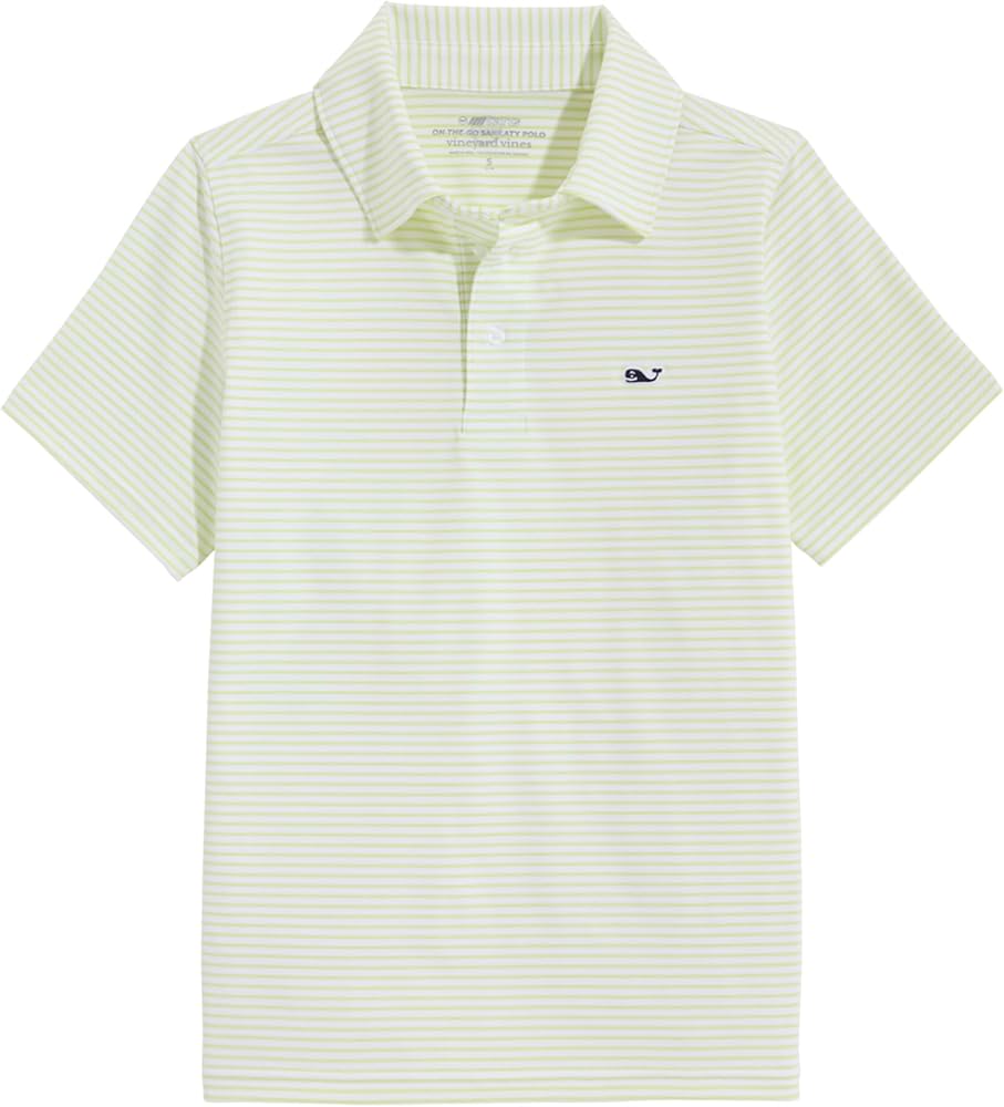 vineyard vines Boys' Bradley Stripe Sankaty Polo