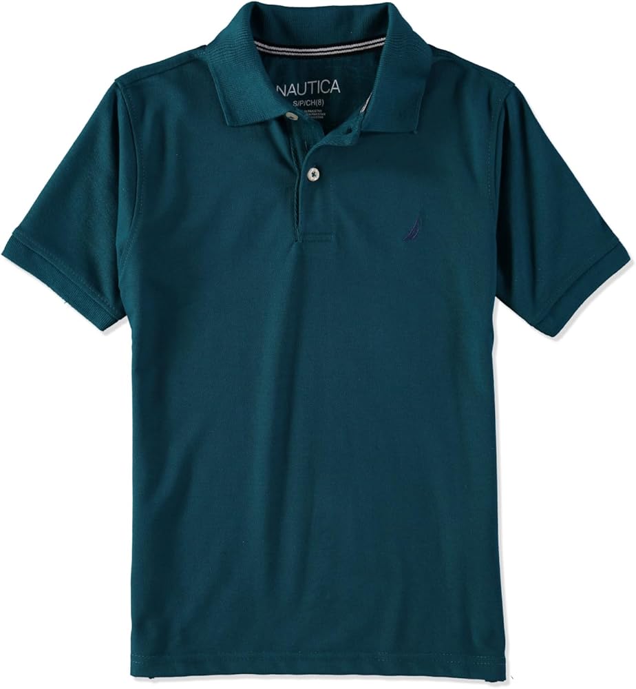 Nautica Boys' Short Sleeve Anchor Polo