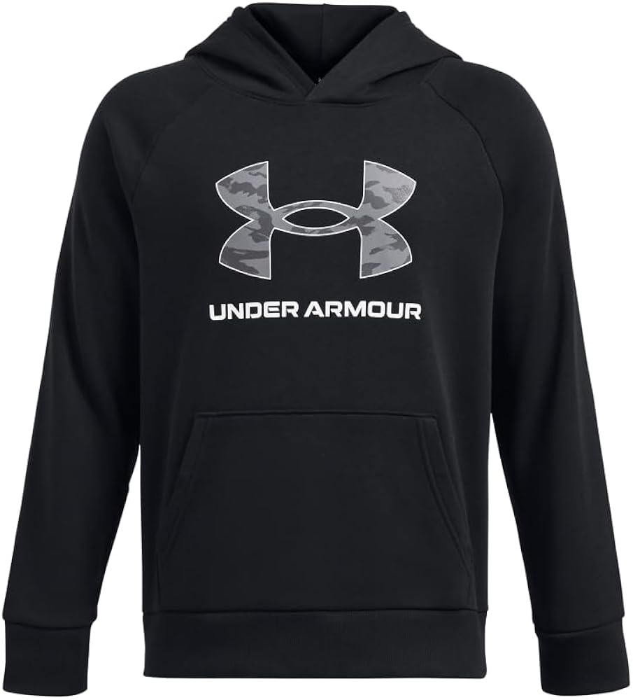 Under Armour Boys' Rival Fleece Big Logo Print Fill Hoodie