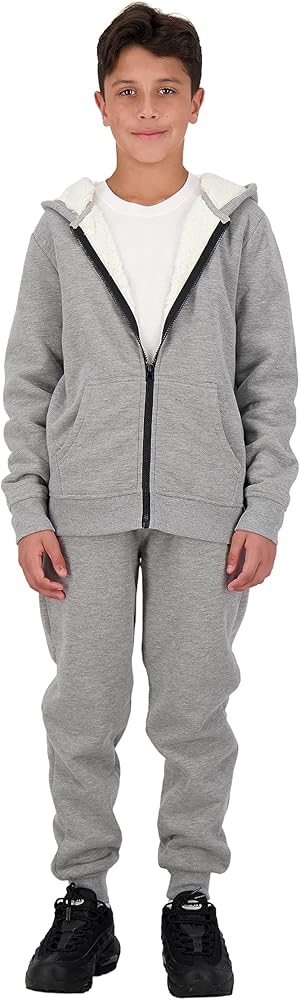 TONY HAWK Boys Hoodie and Jogger Set | Fleece Sherpa Lined Hooded Sweatshirt and Sweatpants for kids