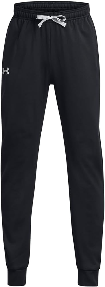 Under Armour Boys Brawler 2.0 Tapered Pants, (001) Black / / Mod Gray, Medium Plus