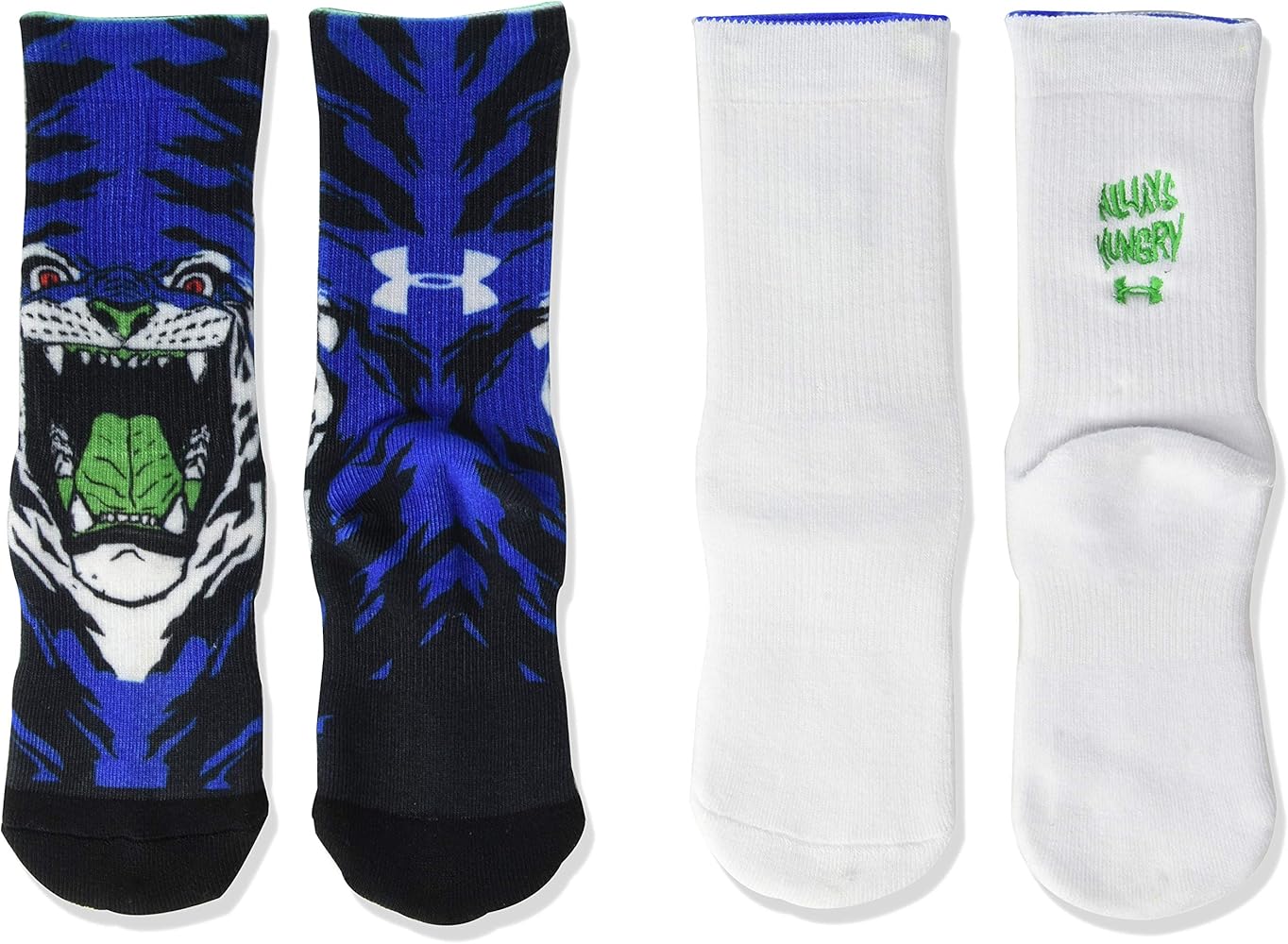 Under Armour Youth Novelty Crew Socks, 2-Pairs