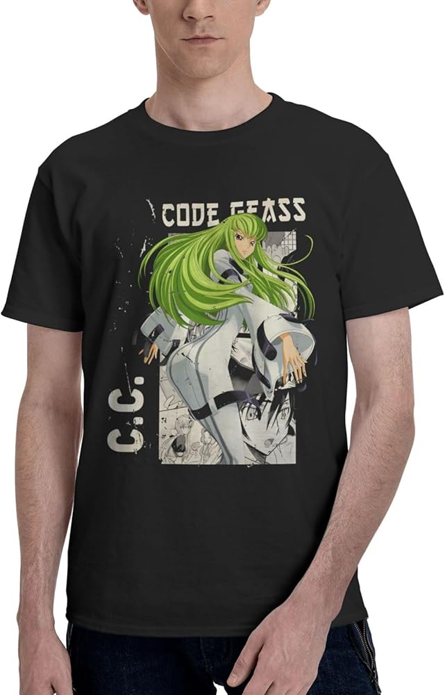 Anime Code Anime Geass T Shirt Men's Summer Manga Round Neck Clothes Casual Short Sleeves Tee