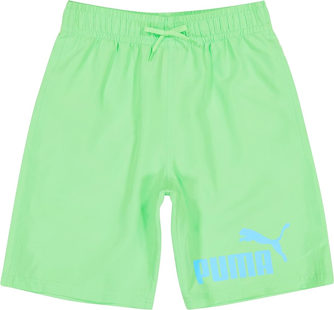 PUMA Boys' Number One Logo Swim Trunks