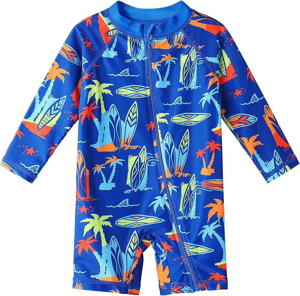 XFGIRLS Baby Boys Swimsuit Toddler Sunsuit UPF 50+ Sun Protection One Piece Beach