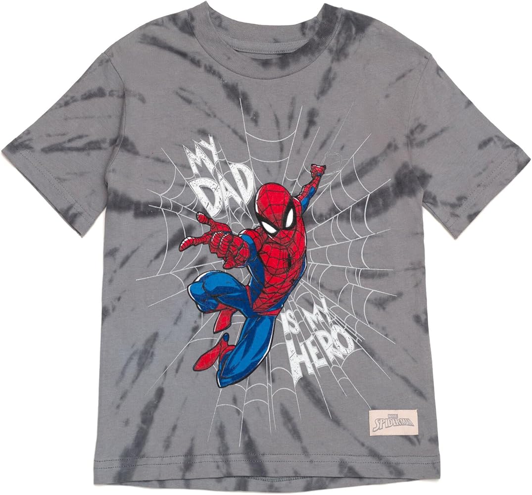 Marvel Spider-Man Matching Family Father's Day T-Shirt Toddler to Adult