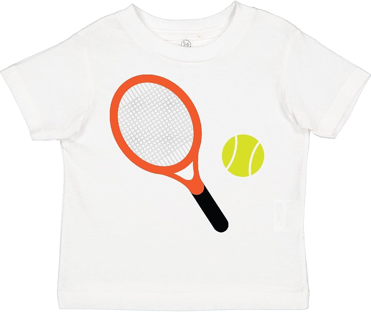 inktastic Tennis Racket and Ball Toddler T-Shirt