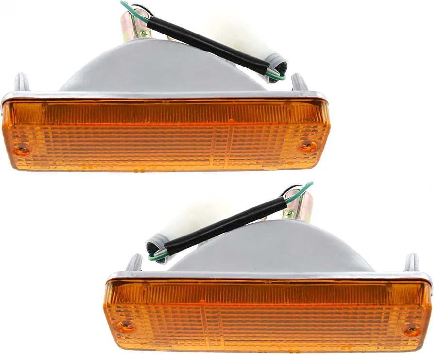 Garage-Pro Turn Signal Light Set Compatible With 1984-1988 Toyota Pickup, Fits 1984-1989 Toyota 4Runner Front Driver and Passenger Side