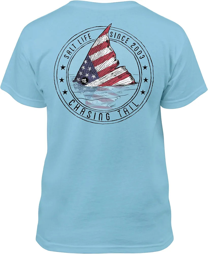 Salt Life Kids Redfish Stars & Stripes Youth Short Sleeve Tee