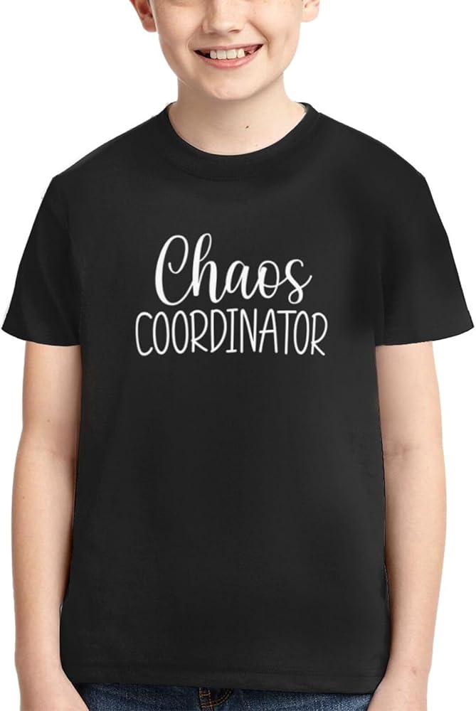 Chaos Coordinator Shirts Youth Short-Sleeve T-Shirts Active T Athletic Tops Tee for Boys & Girls