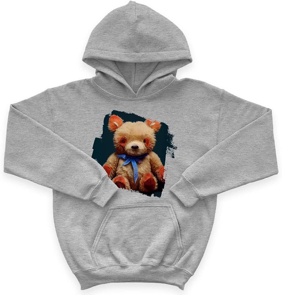 Teddy Bear Kids' Sponge Fleece Hoodie - Unique Kids' Hoodie - Art Hoodie for Kids