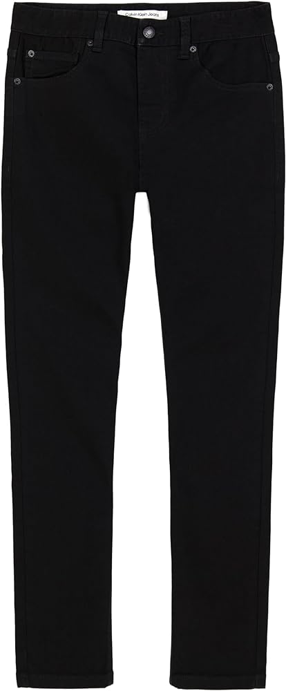 Calvin Klein Boys' Skinny Fit Stretch Denim Jeans, 5-Pocket Style, Zipper Fly & Button Closure