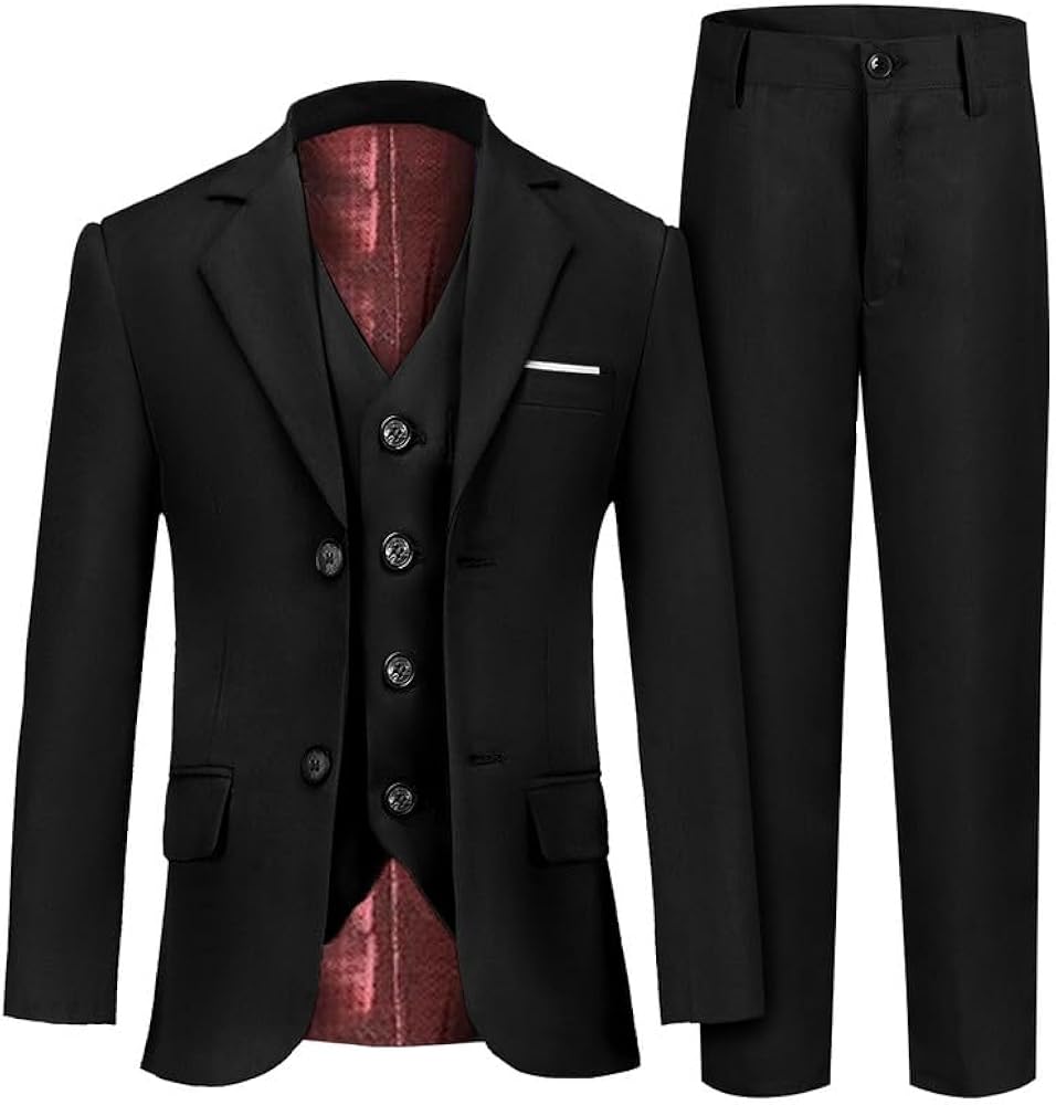 Boys Suit Formal Suits for Boys Slim Fit Tuxedo Suits Set Boy Dress Clothes Toddler Wedding Outfit