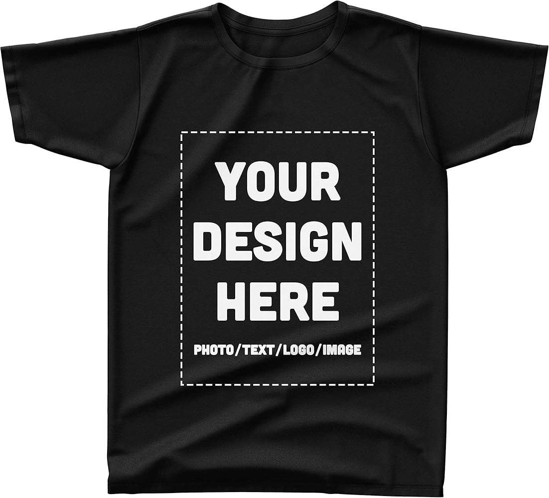 Custom Kids T-Shirt Design Your Own Youth or Toddler Shirt Add Print Text or Image - Personalized Soft Cotton Boy/Girl