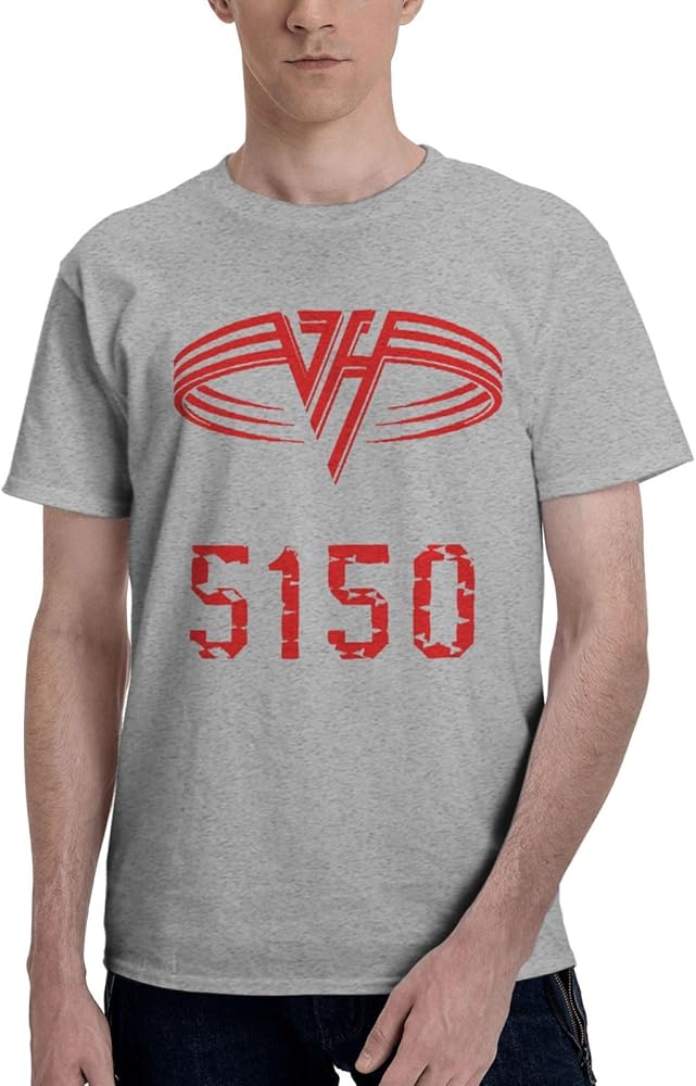 Man Crewneck Tshirts Short sleeve garment for Van.1986 Halen T-shirt,Athletic T Shirt