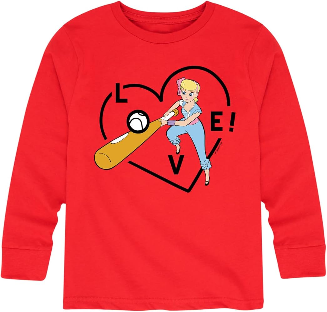 Disney Toy Story - Bo Peep Baseball Love - Toddler and Youth Long Sleeve Graphic T-Shirt