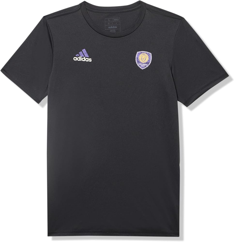 adidas Boys' Orlando City Sc Short Sleeve Pre-Game T-Shirt