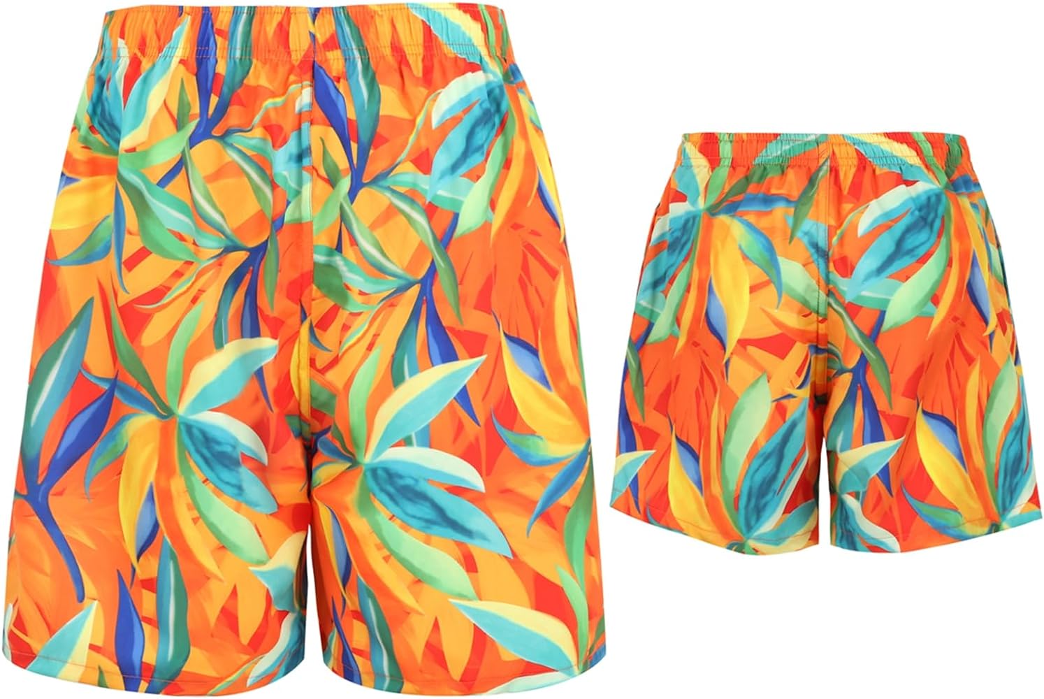 Family Matching Swimwear Fashion Print Beachwear Mother Daughter Swimsuits Father Son Swim Trunks Bathing Suit