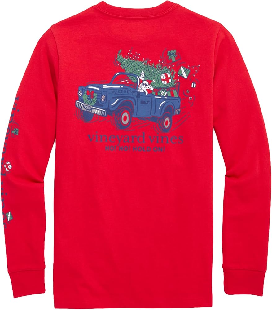 vineyard vines Boys Ho Hold on Long-Sleeve Tee