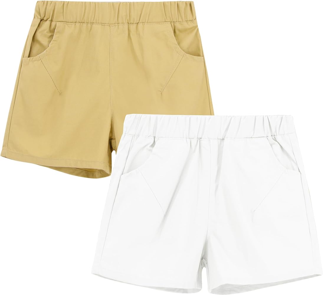 Toddler Boys Chino Shorts - Summer Cloths Twill Shorts for Kids