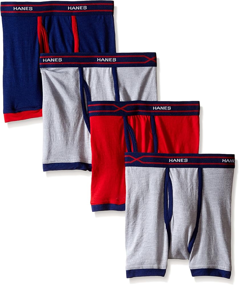 Hanes Boys 4-Pack X-Temp Ringer Boxer Brief