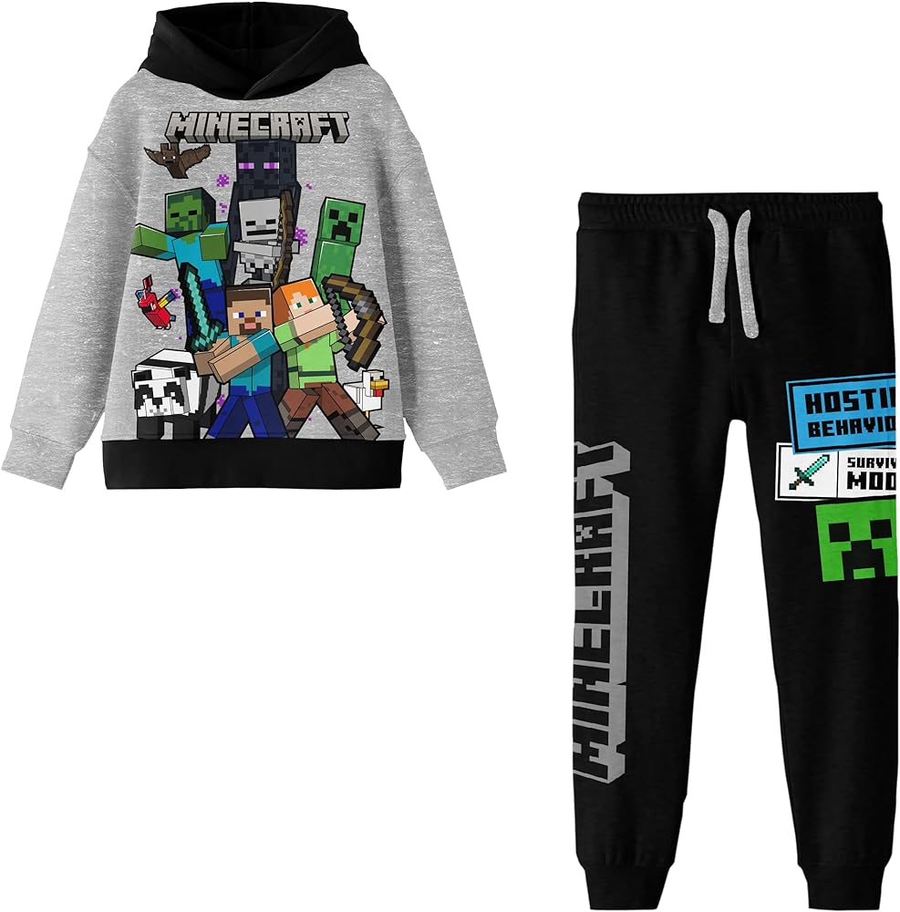 Minecraft Youth Hoodie and Sweatpants Set