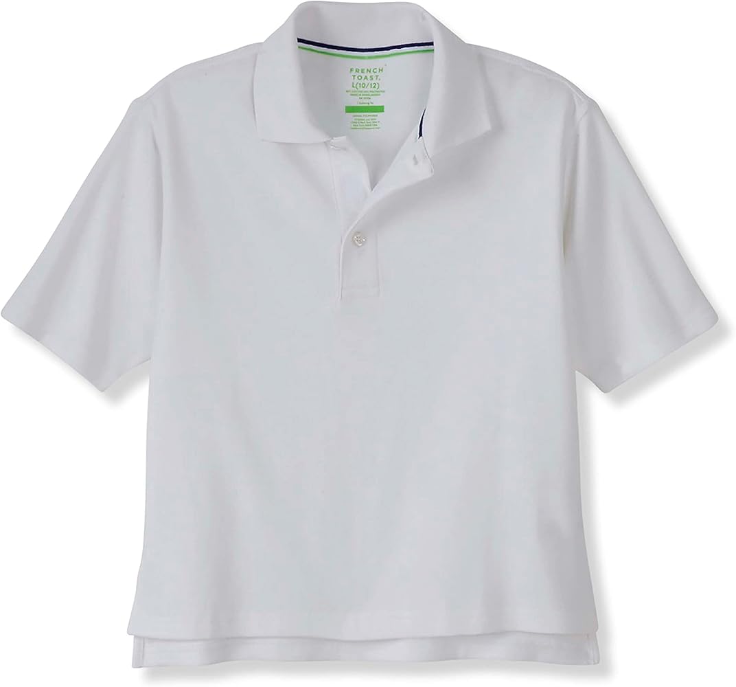 French Toast Boys' Adaptive Short Sleeve Seated Interlock Polo