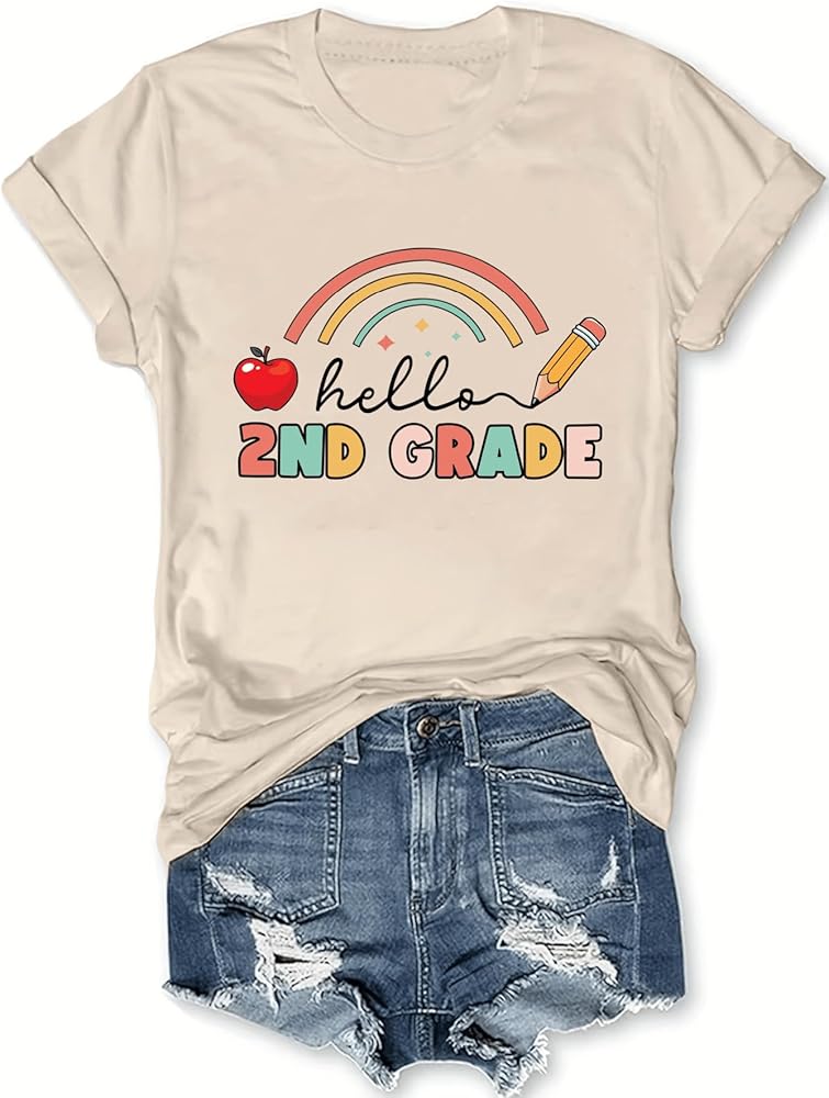 Back to School Tshirts Plus Size Tops First Day of School Tees Be Kind Shirt Teachers Appreciation Gift Shirts