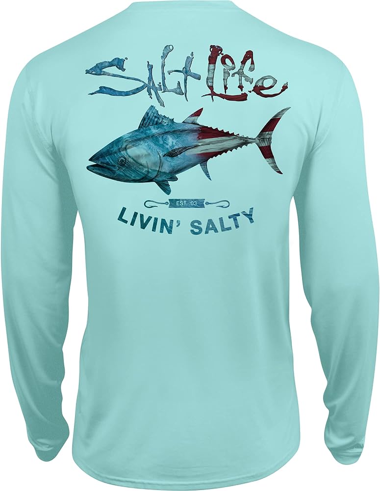 Salt Life Boy's Amerituna Youth Long Sleeve Performance Shirt