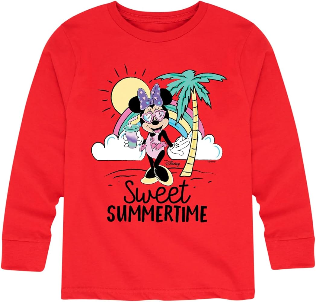 Disney Mickey & Friends - Sweet Summertime - Toddler and Youth Long Sleeve Graphic T-Shirt