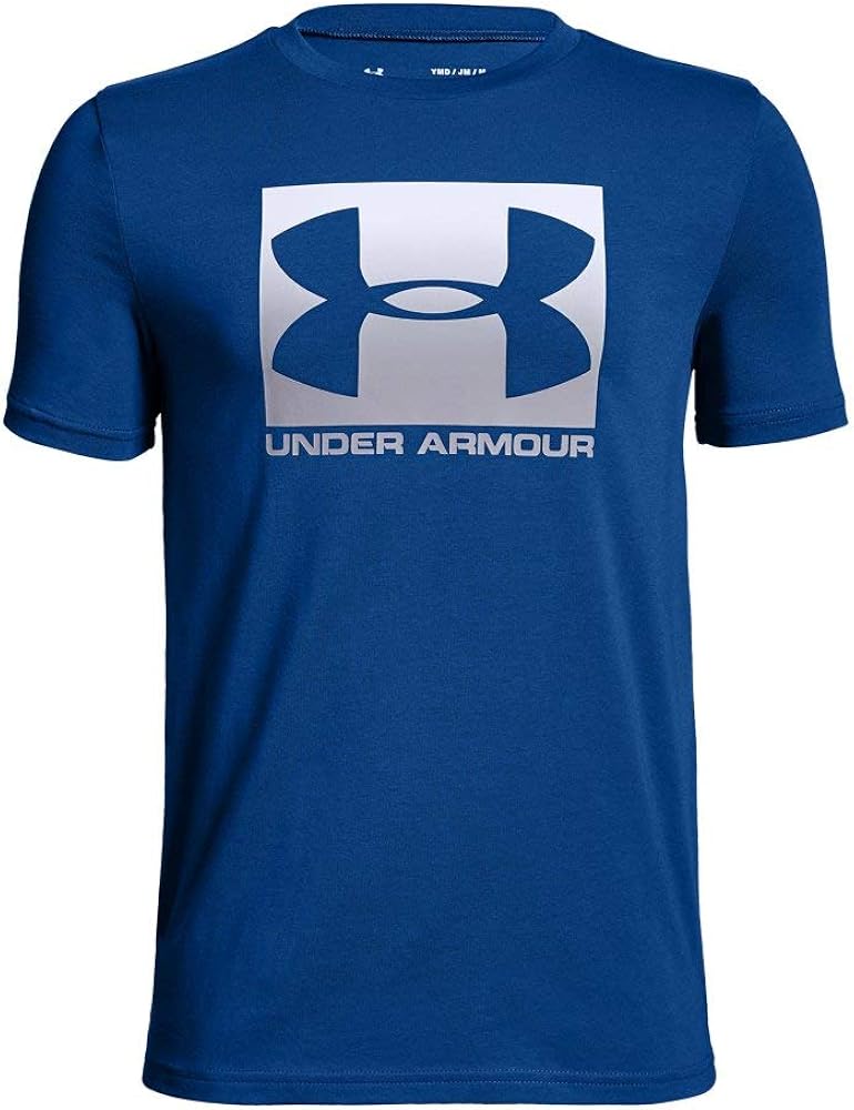 Under Armour Boys Box Logo Short Sleeve