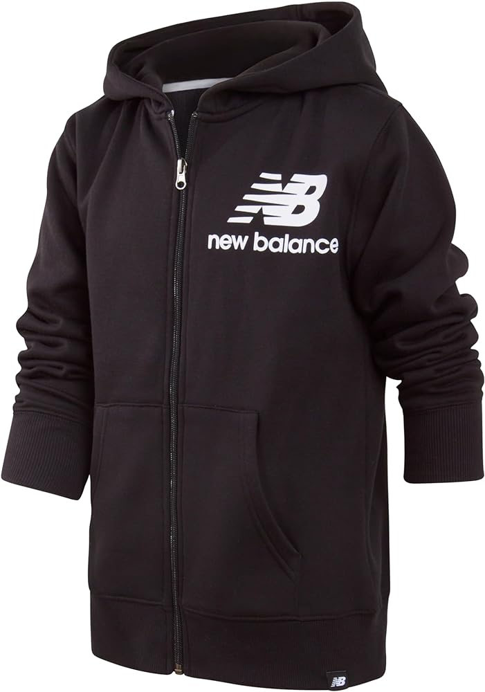 New Balance Boys' Active Sweatshirt - Zip-Up Fleece Hoodie Sweatshirt - Performance Activewear Sweatshirt for Boys (8-20)