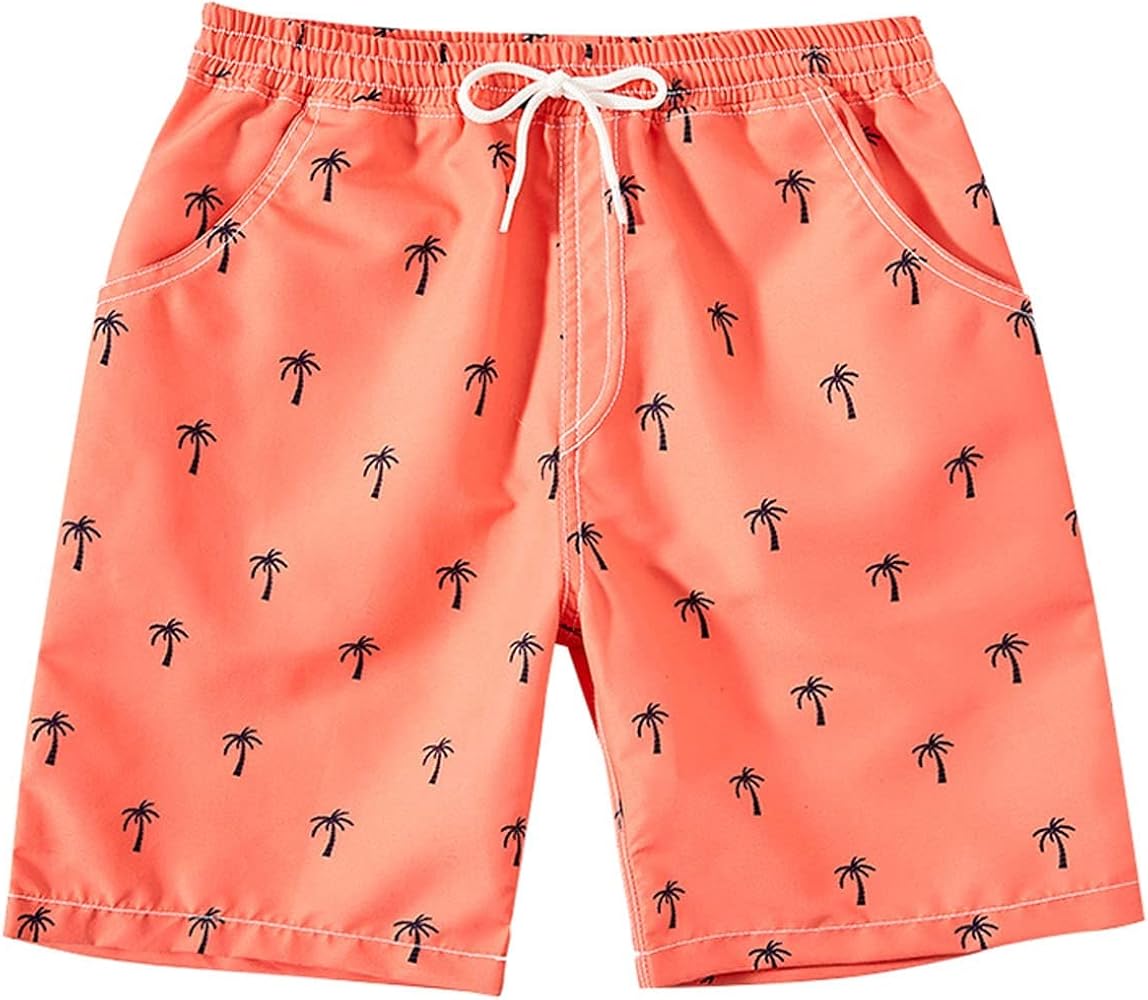 Boys Swim Trunks Fashion Print Elastic Waist Shorts Baby Beach Board Shorts Toddler Bathing Suit Kids Swimsuit