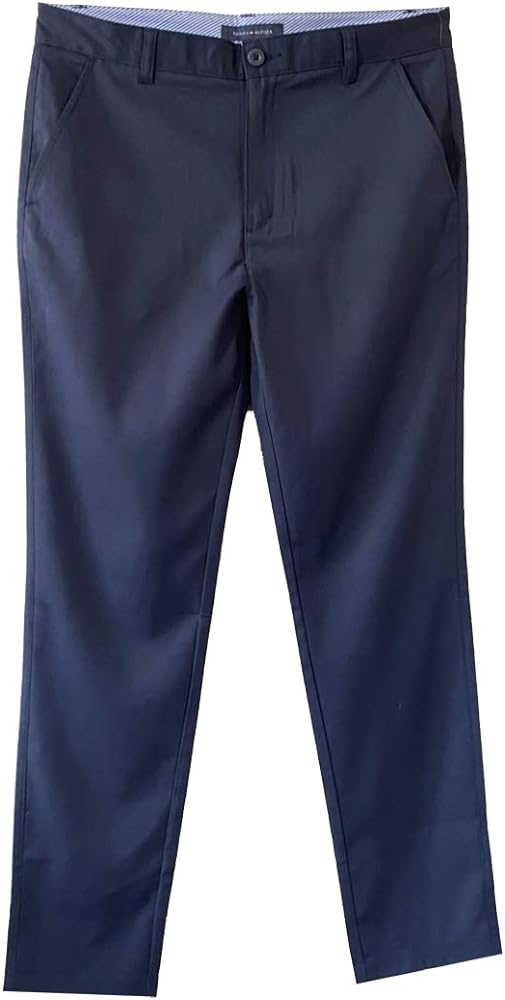 Tommy Hilfiger Boy's Performance Golf Pants, Breathable, Kids School Uniform Clothes