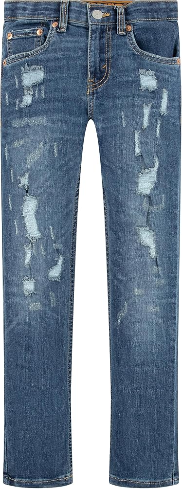 Levi's Boys' 510 Skinny Fit Destructed Jeans