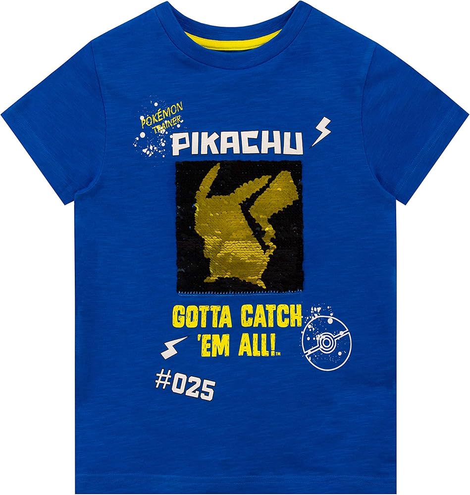 Pokemon Boys' Pikachu T-Shirt