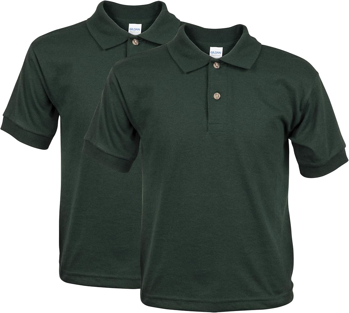 Gildan Boys Jersey Polo, 2-Pack