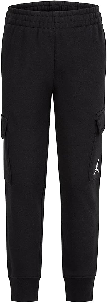 Jordan Boy's Fleece Cargo Pants (Toddler/Little Kids/Big Kids) Black 6 Little Kid