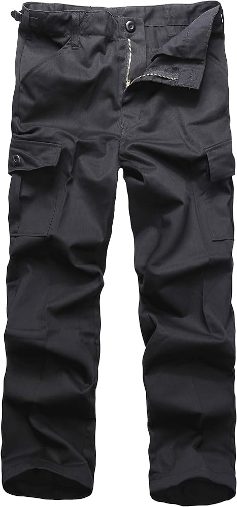 BACKBONE Boys Girls Kids Combat Army Ranger Camping Outdoor camo Cargo Pants Trousers