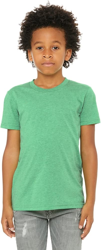 Bella Canvas - Youth Triblend Tee - 3413Y - L - Green Triblend